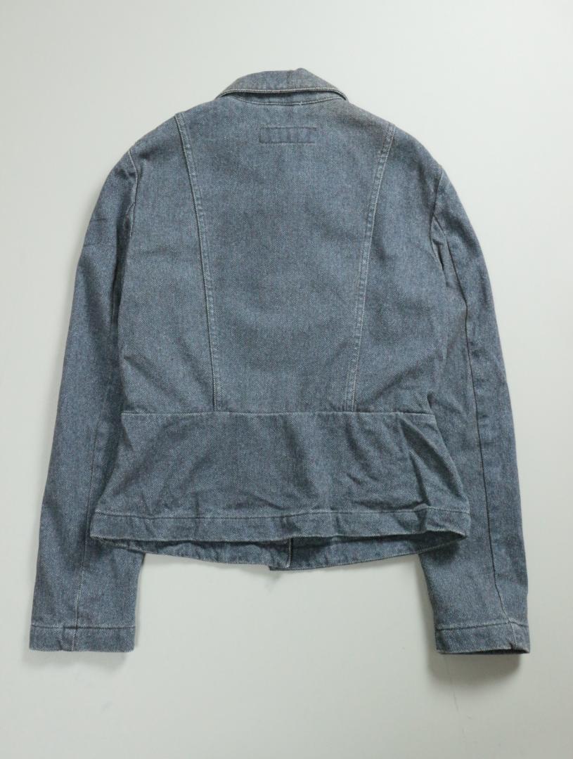 Fishbone Womens Denim Jacket Vintage Retro Trucker Y2K