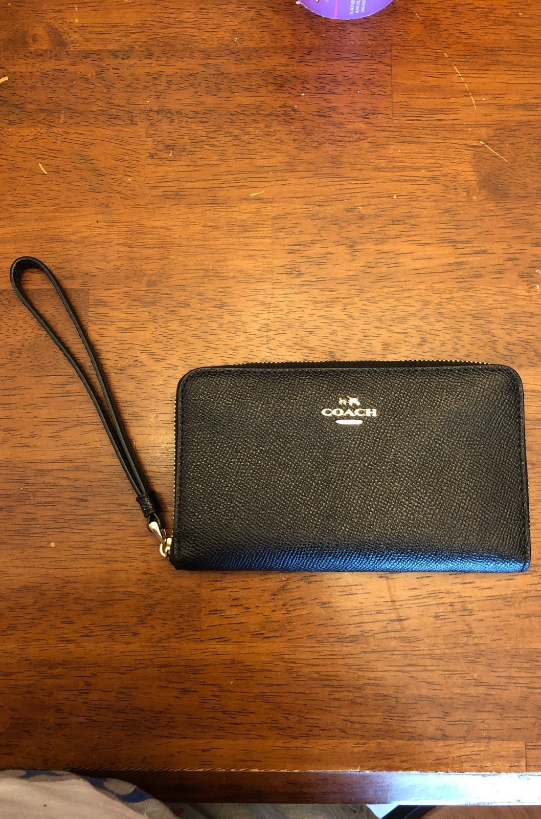 Black Coach Wristlet