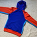 NIKE WOMEN’S SIZE SMALL BLUE & ORANGE THERMA-FIT HOODIE