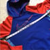 NIKE WOMEN’S SIZE SMALL BLUE & ORANGE THERMA-FIT HOODIE