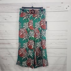 NICOLE MILLER LINEN TROPICAL HAWAIIAN PRINT SIZE L