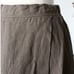 TISSU Triple Washer Linen Wrap Culottes Pants Mocha