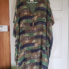 Kantha Bae Camo Silk Midi Muu O/S