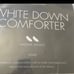 Hotel collection white down comforter