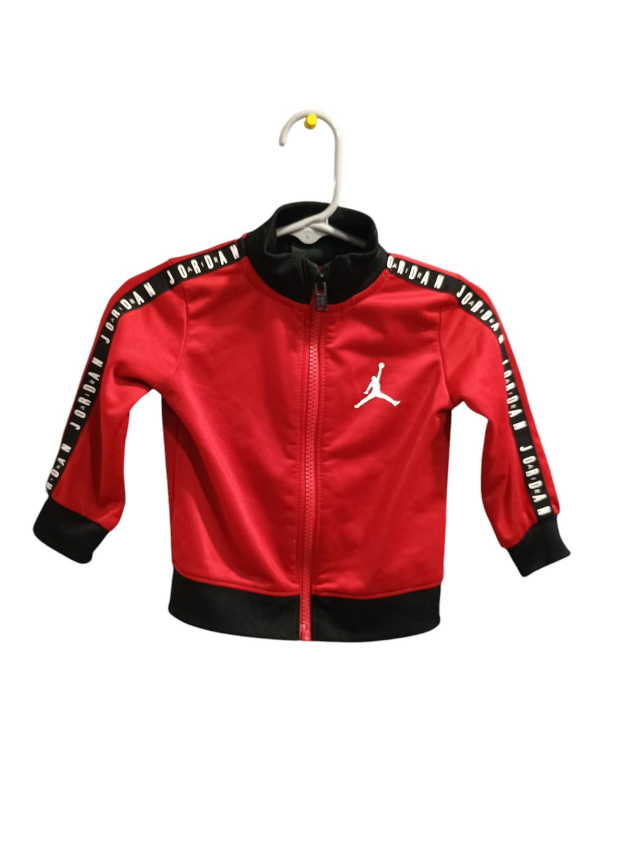 Jordan Jacket Boys Toddlers Size 12M Month Red And Black  Full Zip Baby