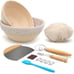 Bread Proofing Basket Set of 2，8 Inch & 9 Inch Round, Ratten Basket Bowls