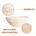 Bread Proofing Basket Set of 2，8 Inch & 9 Inch Round, Ratten Basket Bowls