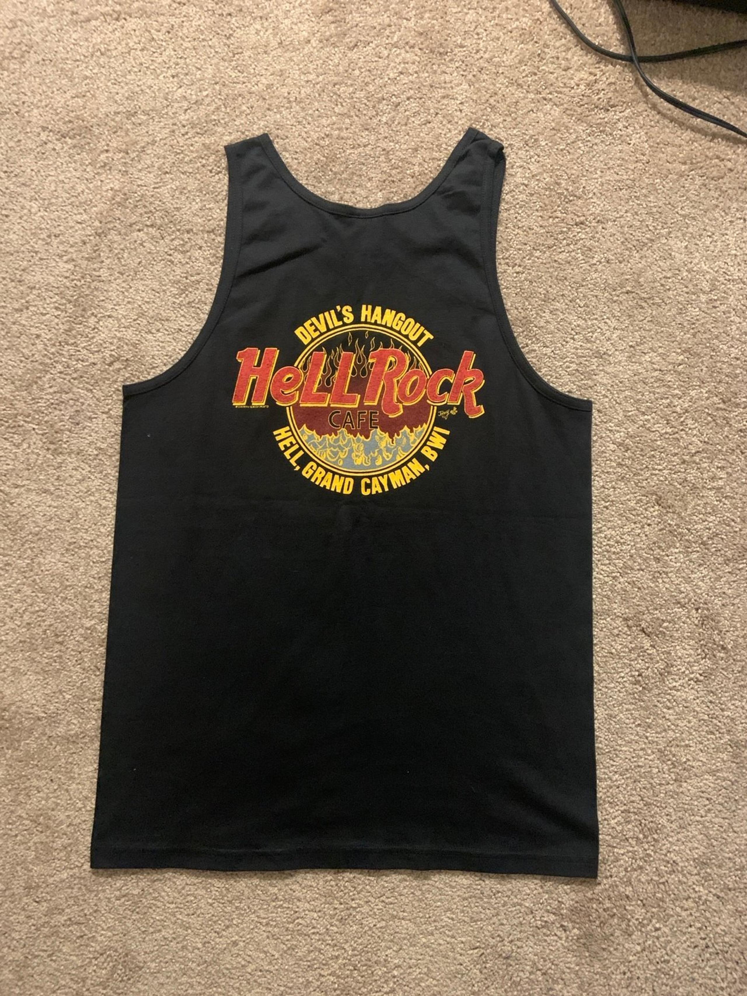 Hard Rock Cafe Parody Shirt HELL ROCK CAFE Tank Vintage y2k men’s M