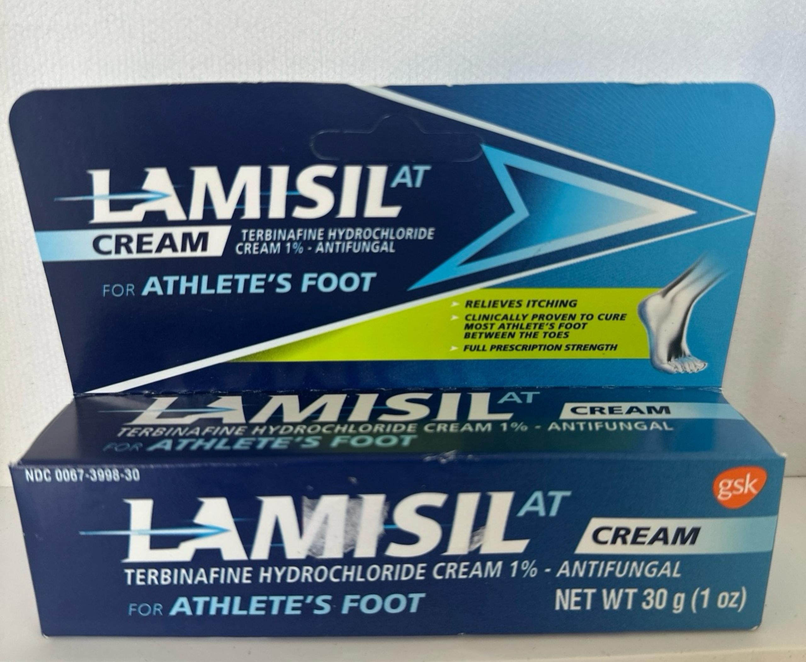 LAMISAL AT Antifungal Cream for Athletes Foot Full Strength 1oz