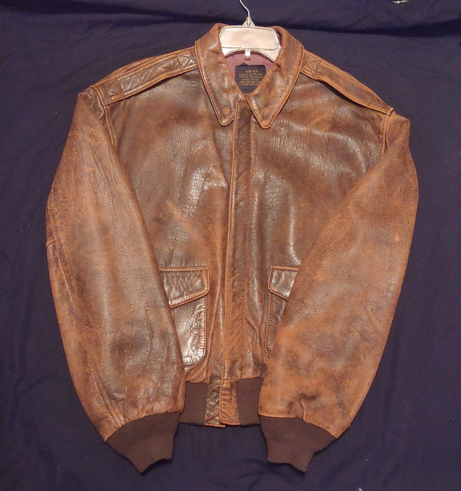 Avirex Type A-2 Brown Leather Jacket