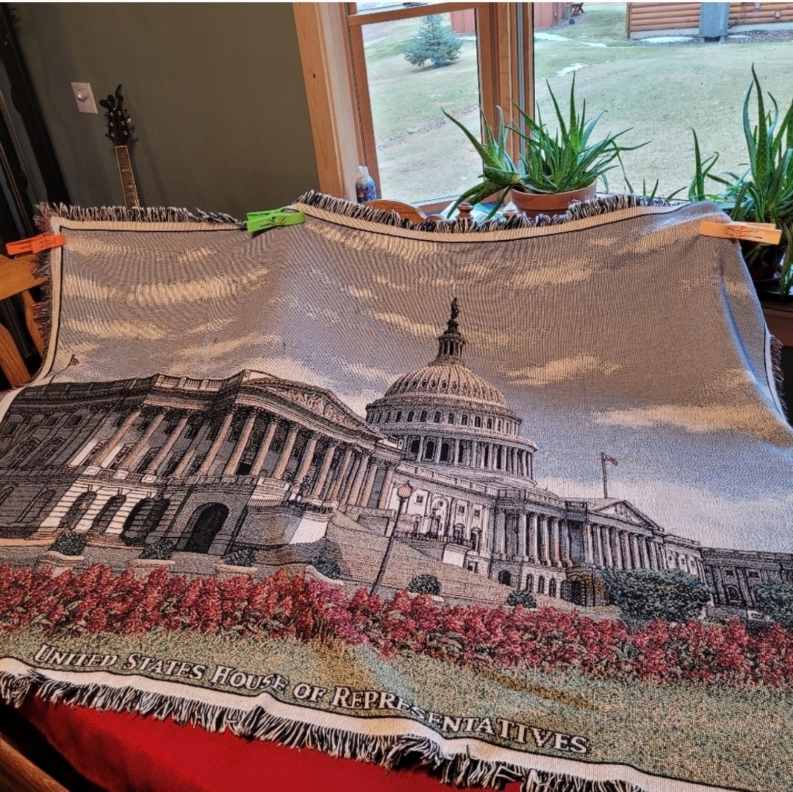 US Capital Building Tapestry Blanket