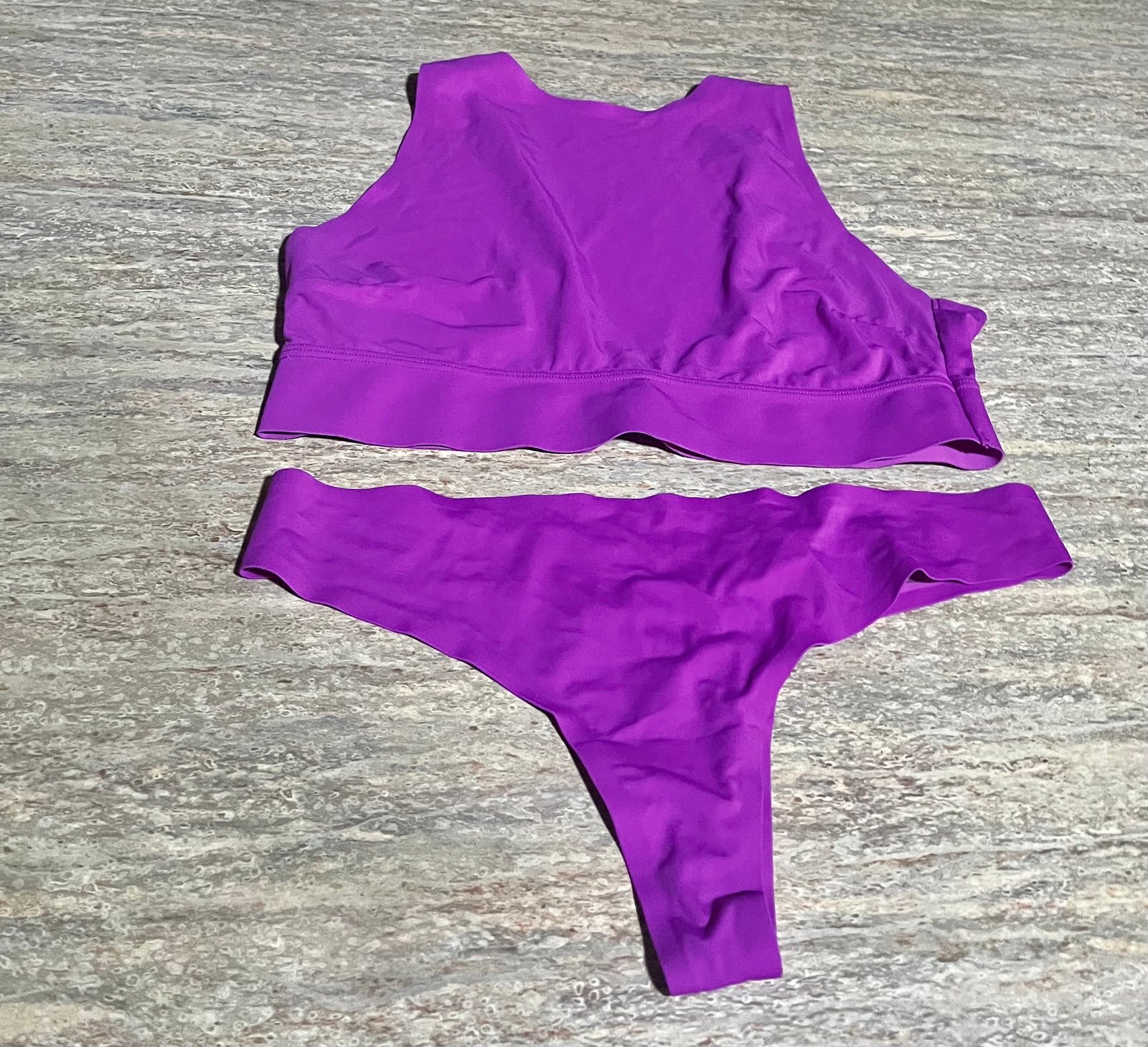 NWOT Savage X Fenty by Rihanna purple sports bra and panty set