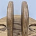 Vintage Salt and Pepper Napkin Holder Caddy Wooden Lazy susan Oak Wood 7