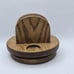 Vintage Salt and Pepper Napkin Holder Caddy Wooden Lazy susan Oak Wood 7