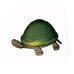 Vintage Turtle Green Glass Shell Table Lamp Night Light Tiffany Bronze New
