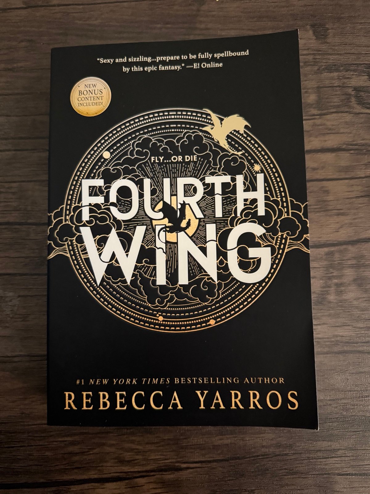 Hand Signed Fourth Wing Paperback