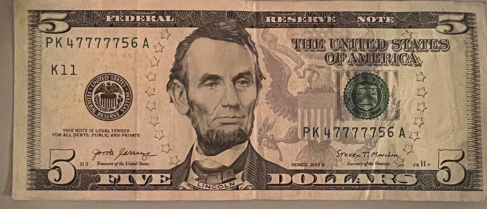 Fancy Serial 47777756. 98.1% It consists of 4567