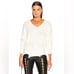 Helmut Lang Women’s Cream Wool Blend Oversized Distressed Sweater Large 425