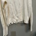 Helmut Lang Women’s Cream Wool Blend Oversized Distressed Sweater Large 425