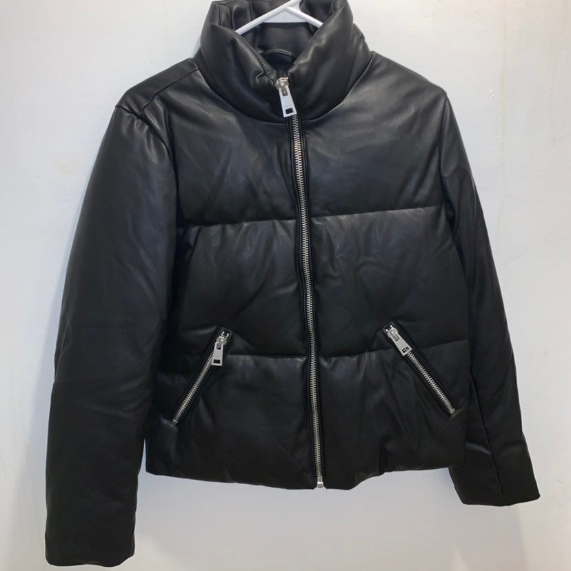 NWT Levi's Faux Leather Puffer Jacket