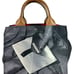 ANYA HINDMARCH For British Academy Grey & Black Canvas Envelope Print Tote Bag