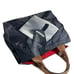 ANYA HINDMARCH For British Academy Grey & Black Canvas Envelope Print Tote Bag