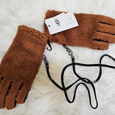 New UGG Men's UGG Fluff Glove, Hardwood, Size L/XL