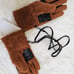 New UGG Men's UGG Fluff Glove, Hardwood, Size L/XL