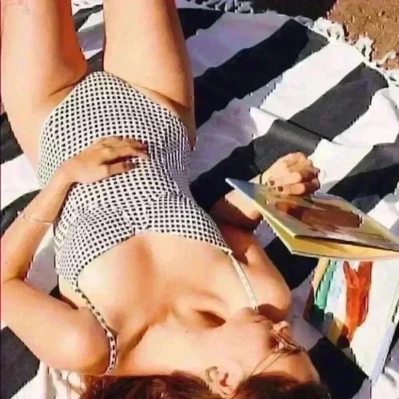 NWT ONIA Isabella Houndstooth Bustier One Piece Swimsuit