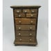 Life Like Real Dark Wood 9 Draw Mini Doll House Dresser Home Décor Shelf Sitter