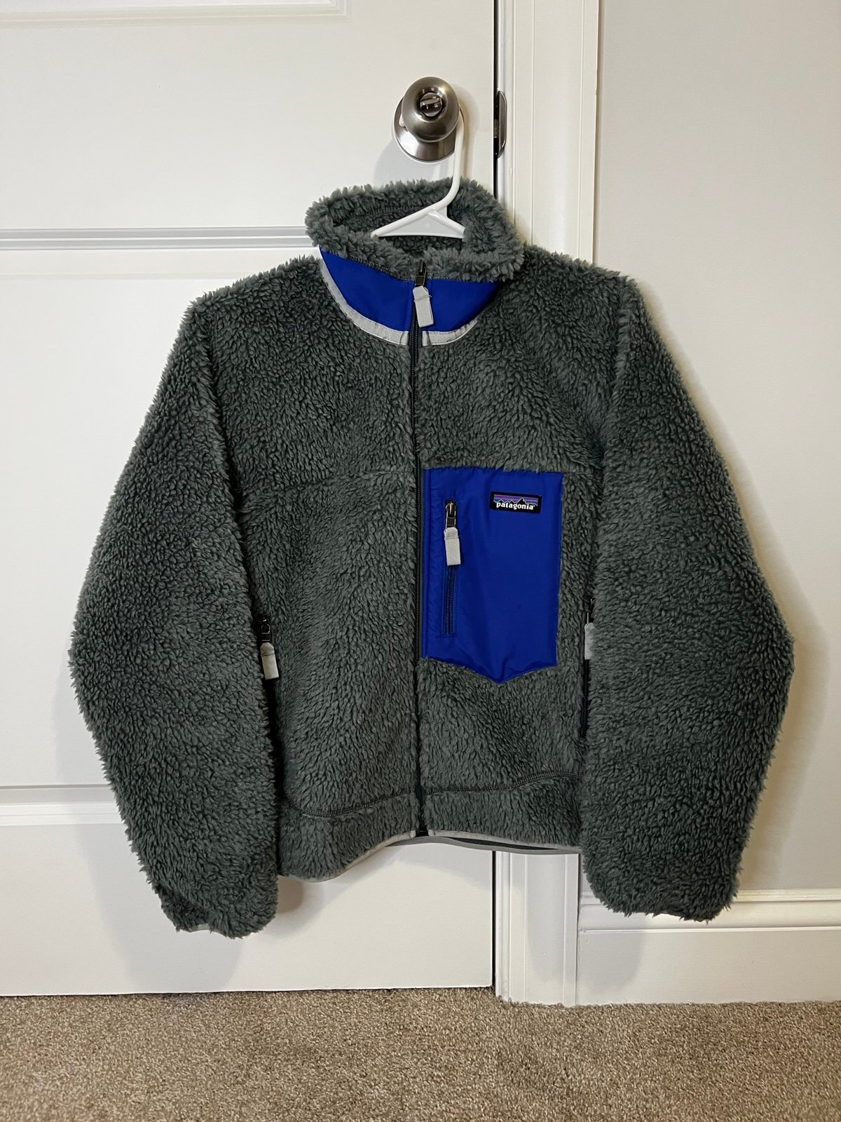 Patagonia Fleece Jacket Mens Size XXS Classic Retro-X Natural Full Zip Pockets