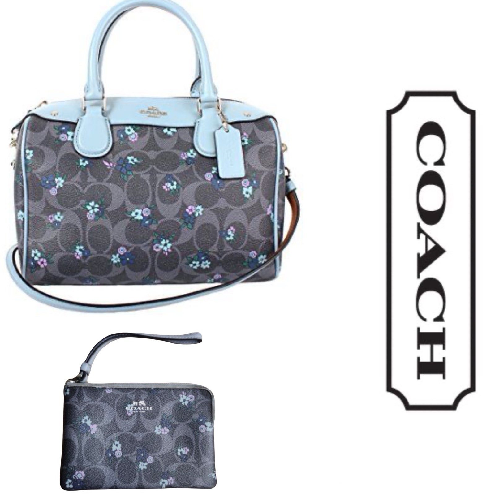 Coach Mini Bennett Satchel + Wallet in Signature C Ranch Floral