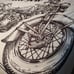 VINTAGE MOTORCYCLE BEDSPREAD