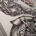 VINTAGE MOTORCYCLE BEDSPREAD