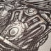 VINTAGE MOTORCYCLE BEDSPREAD