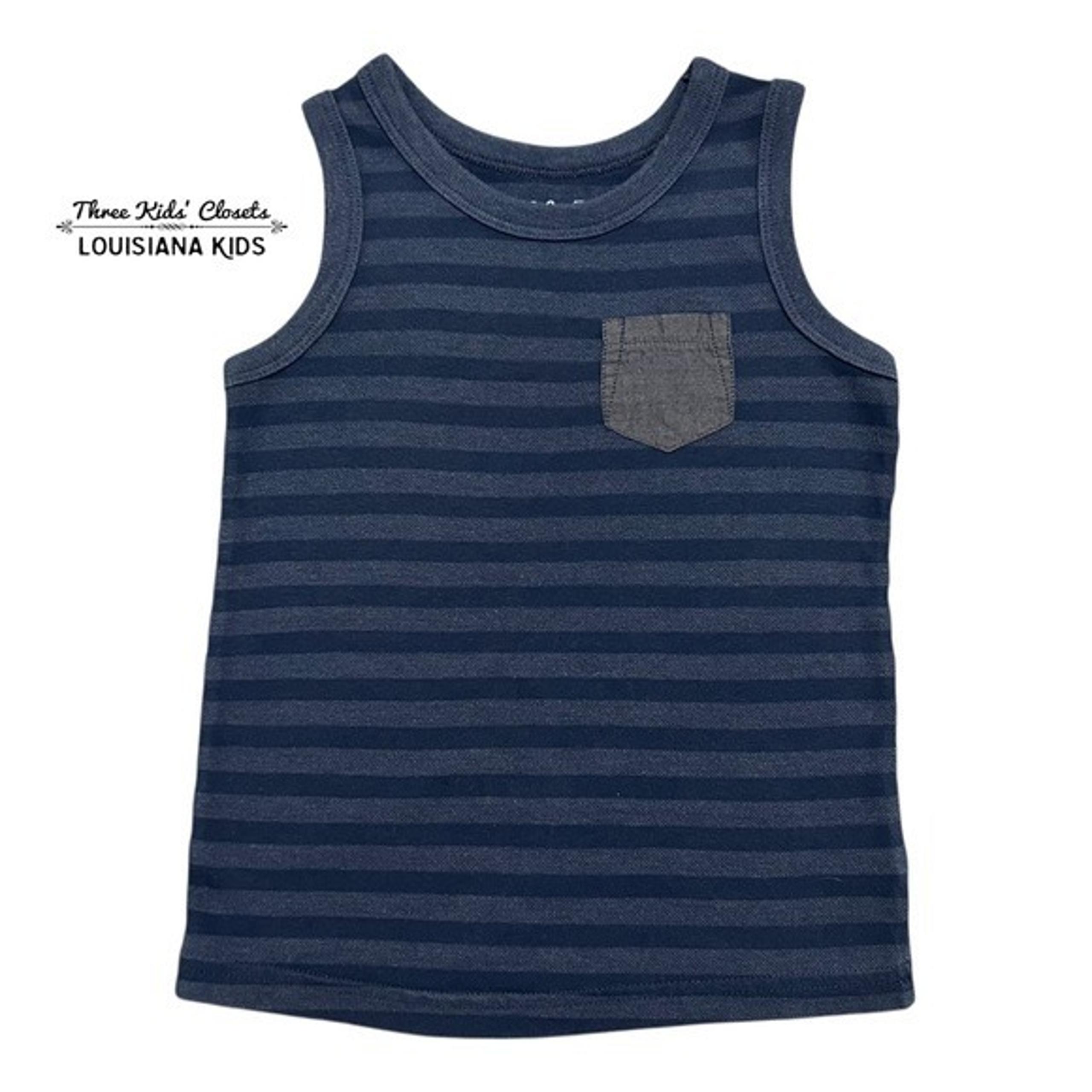 Cat & Jack 2T Navy Striped Tank Top
