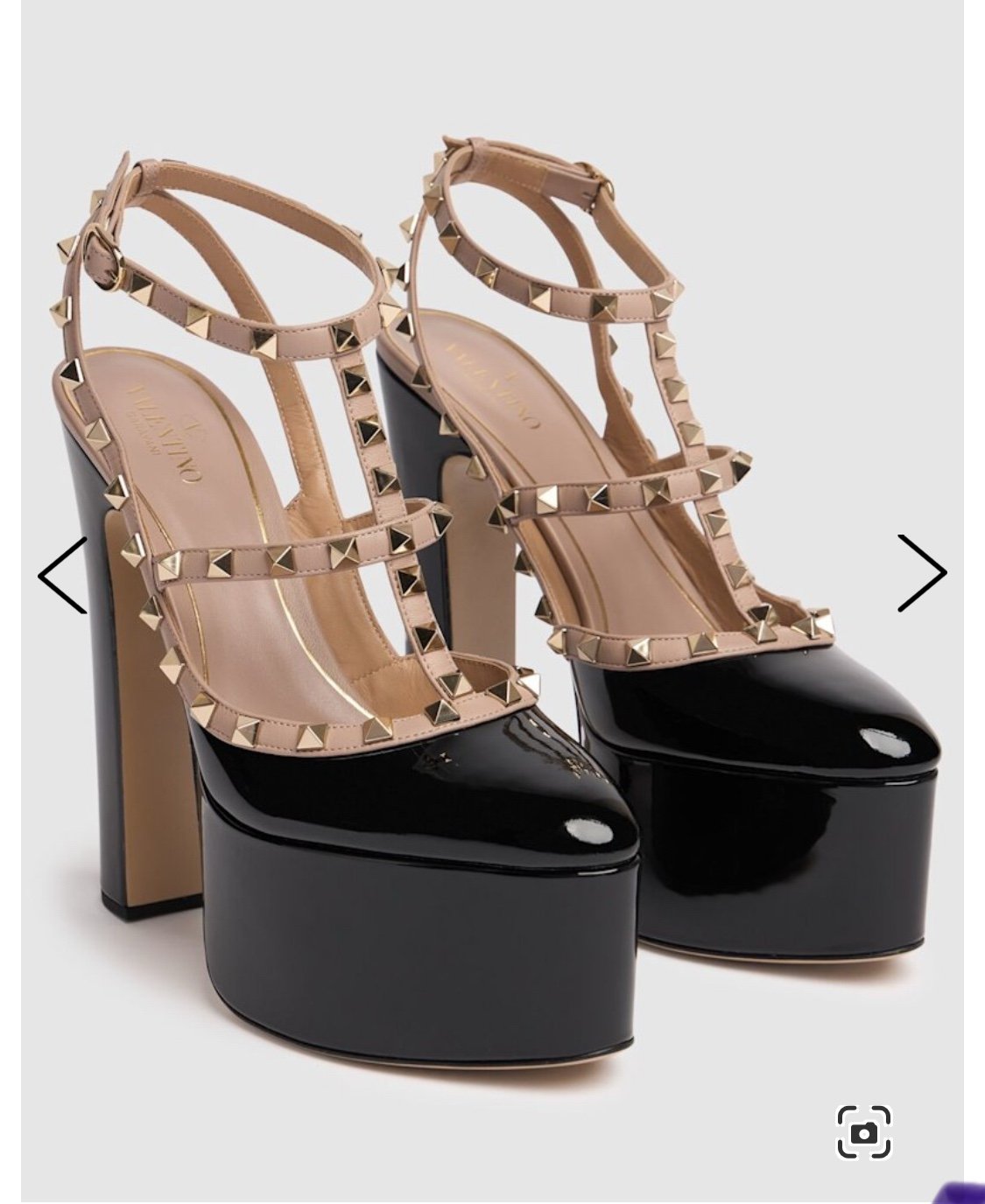 Valentino Garavani
155mm Rockstud patent leather sandals NIB 38