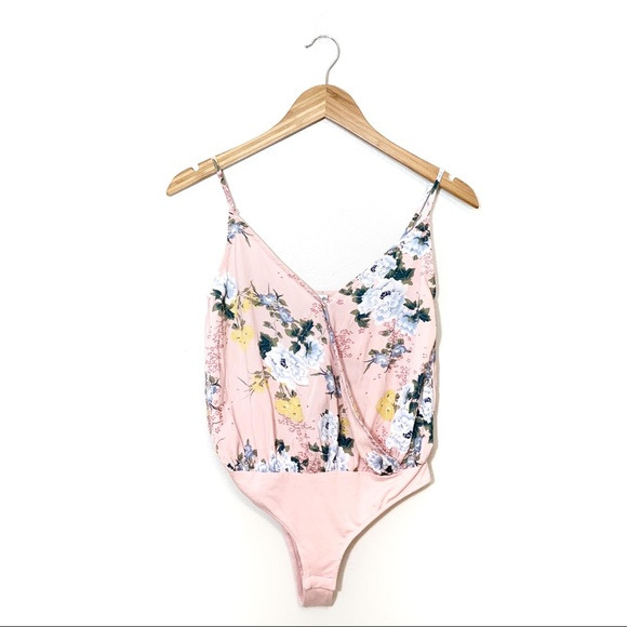Love, Fire Floral Camisole Wrap Bodysuit