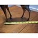 Large Vintage Mid Century Solid Bronze Brass Buck with Antlers, 16”