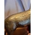 Large Vintage Mid Century Solid Bronze Brass Buck with Antlers, 16”