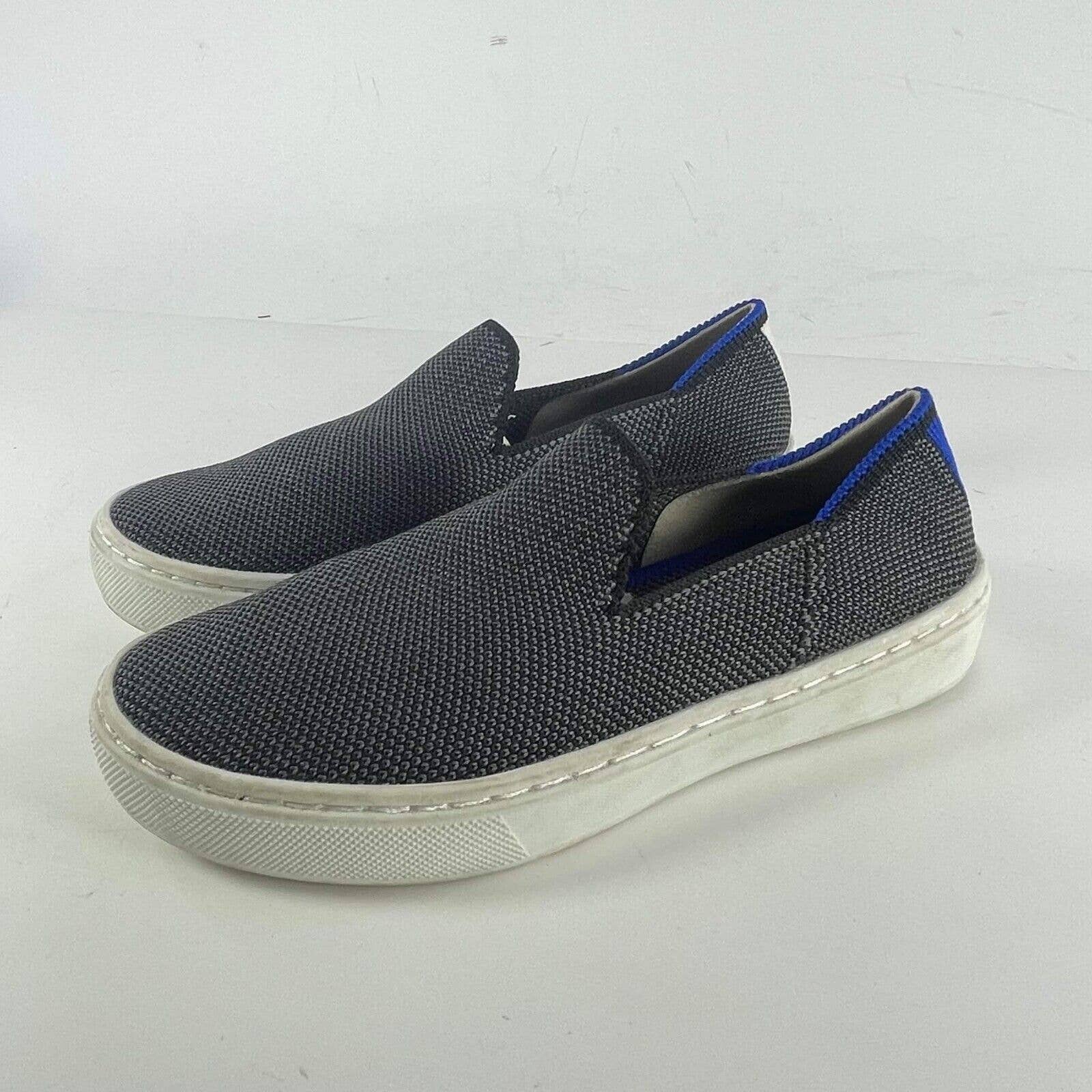 Rothy's Kids The Slip On Gray Fabric Casual Sneakers US 12 Toddler's Flats shoes