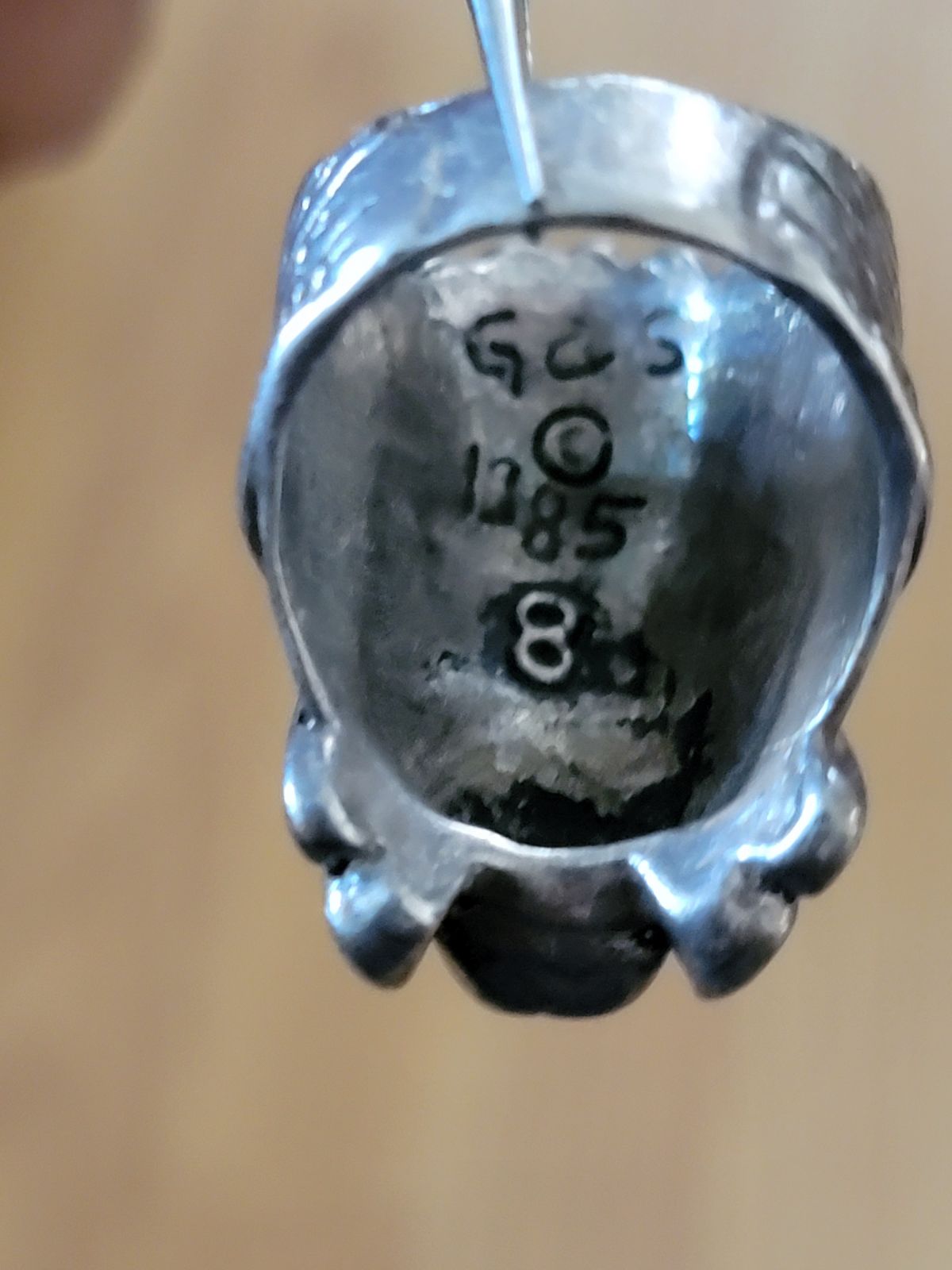Vintage 1985 G&S Indian Chief Biker store Ring