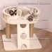 Wooden Double Layer Cat House Cat Tower Multifunctional Cat House