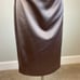 Betsy & Adam Women's Cocktail Dress Size 6 Purple Satin Sleeveless Midi Sheath