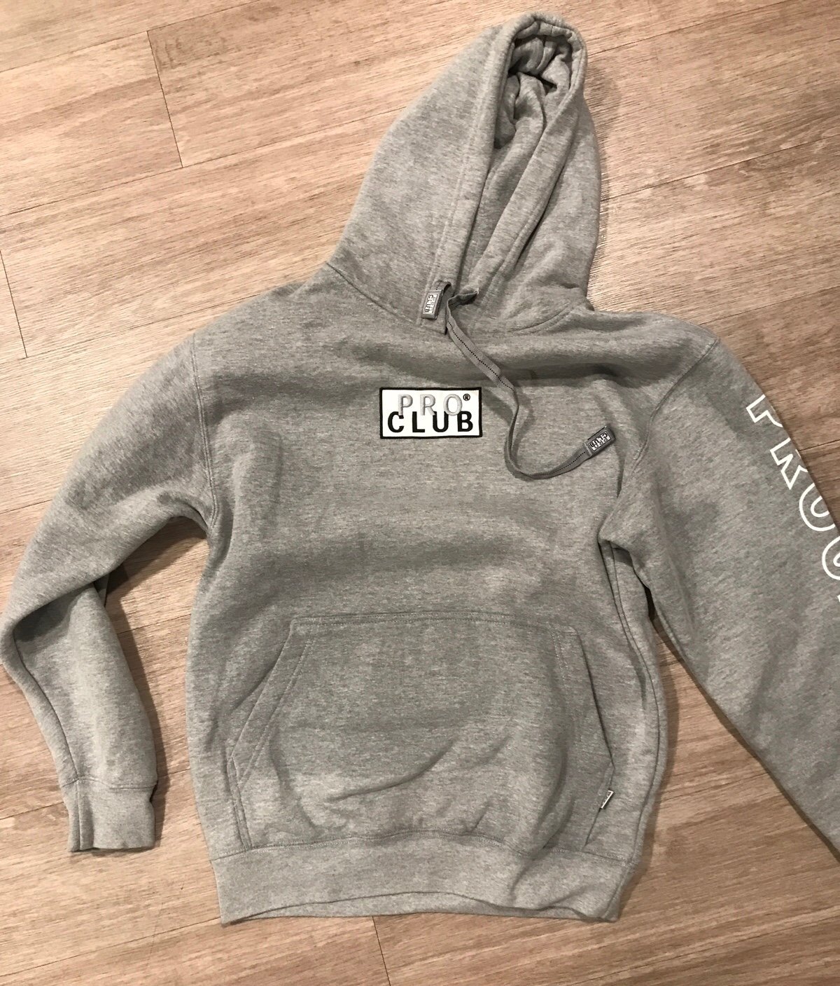 ProClub Heavyweight embroidered box logo Hoody
