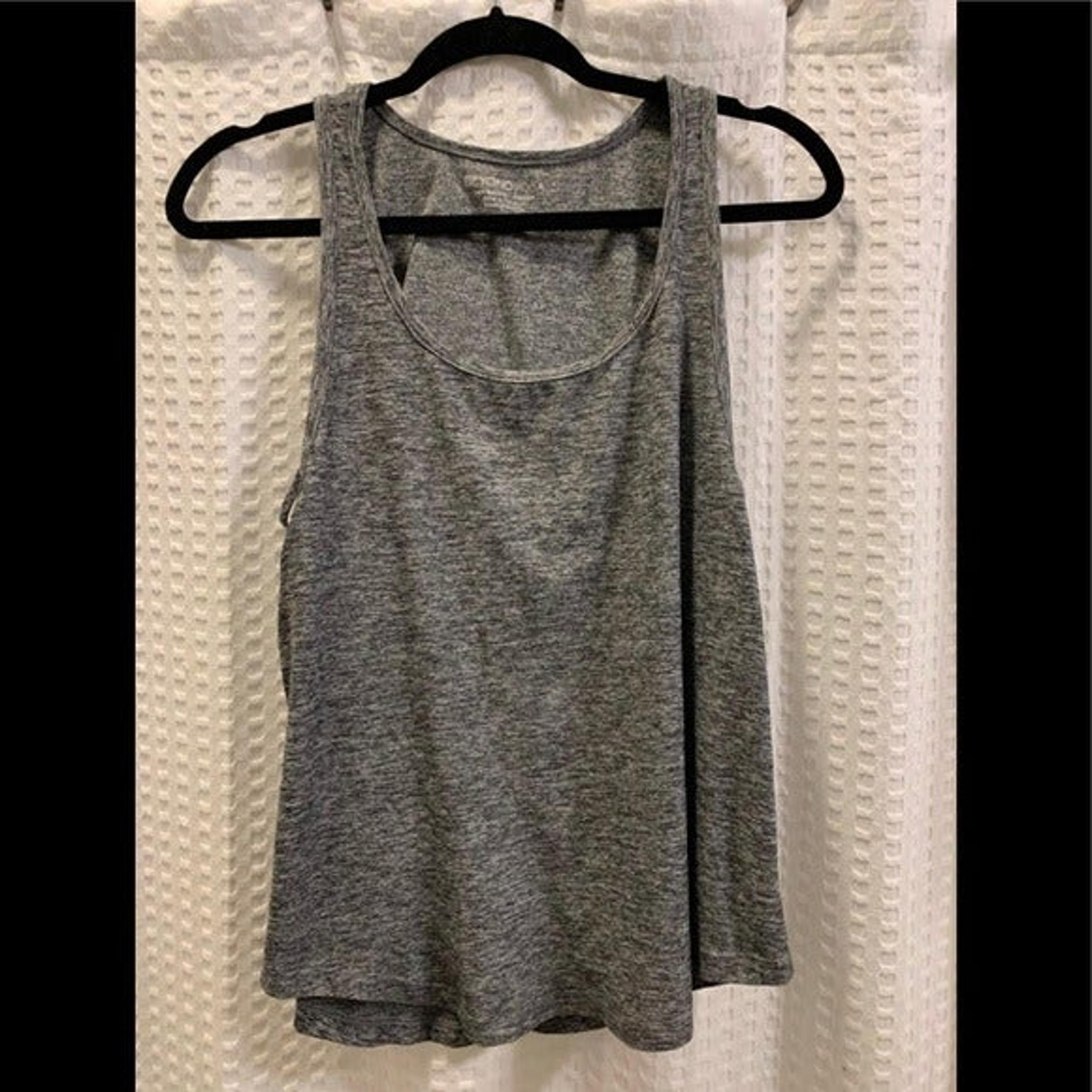 beyond yoga spacedye gray tank small
