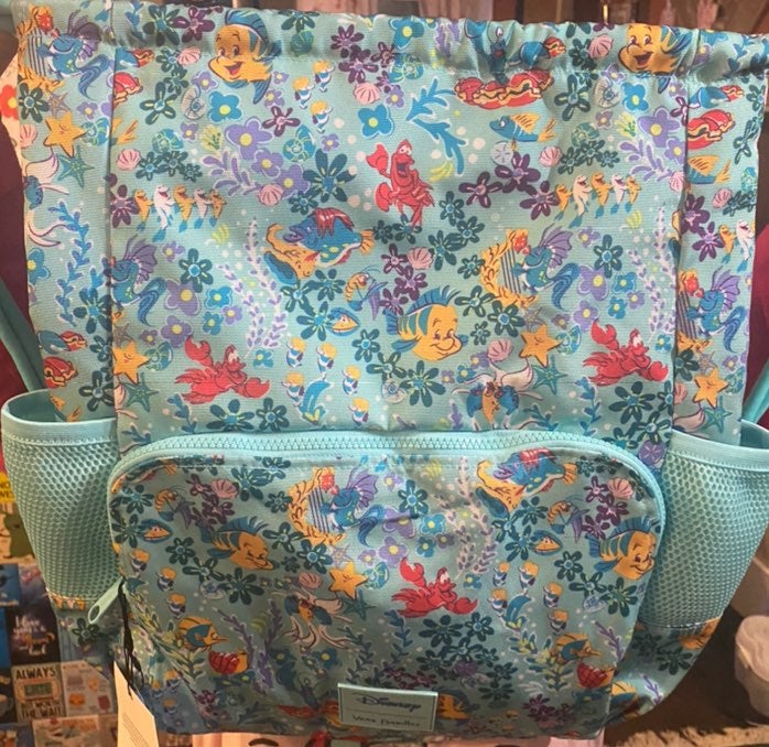 Life is the bubbles print - vera Bradley reactive drawstring bookbag
