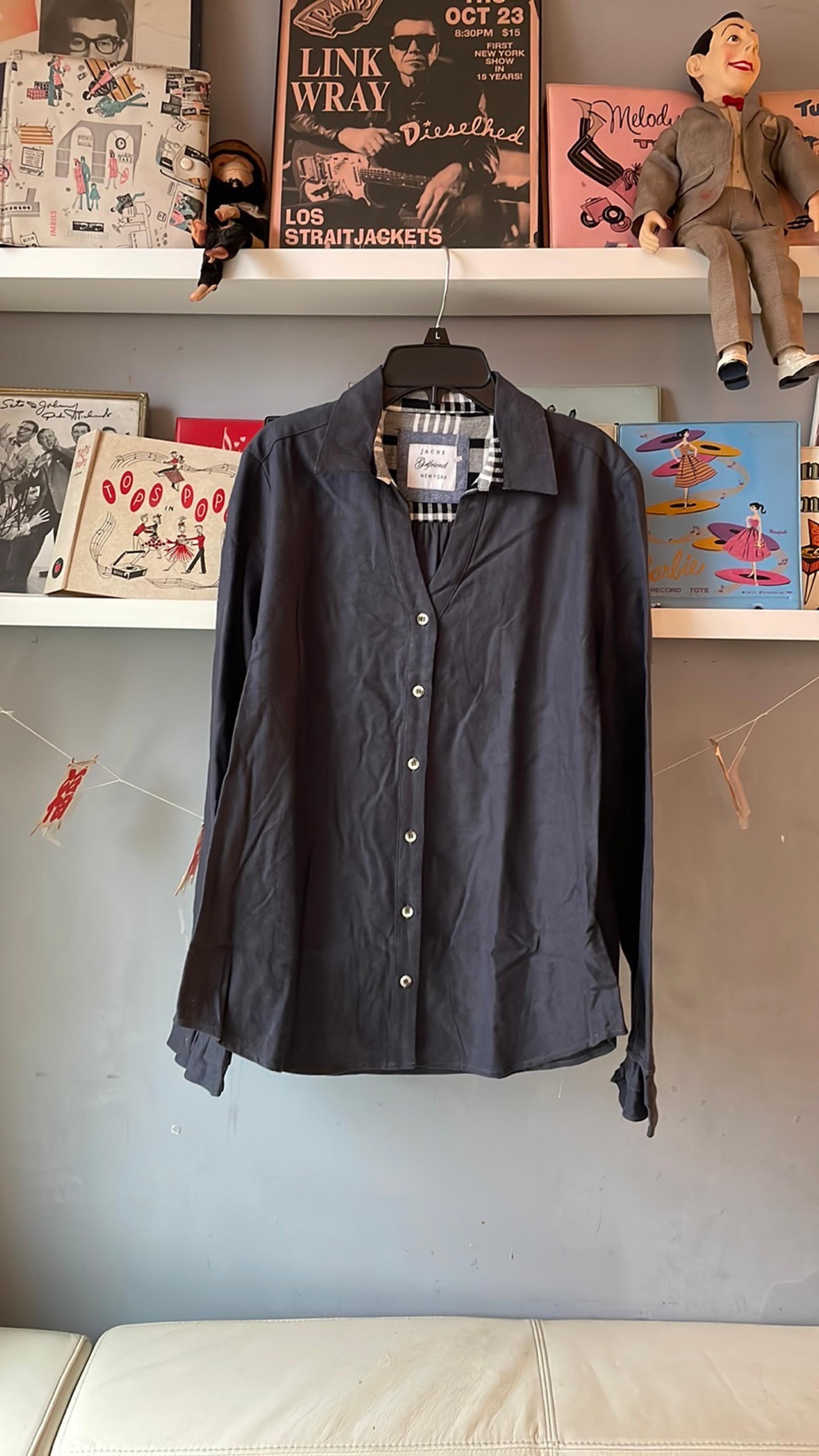 Jachs Girlfriend L/S pleated cuff button down Shirt