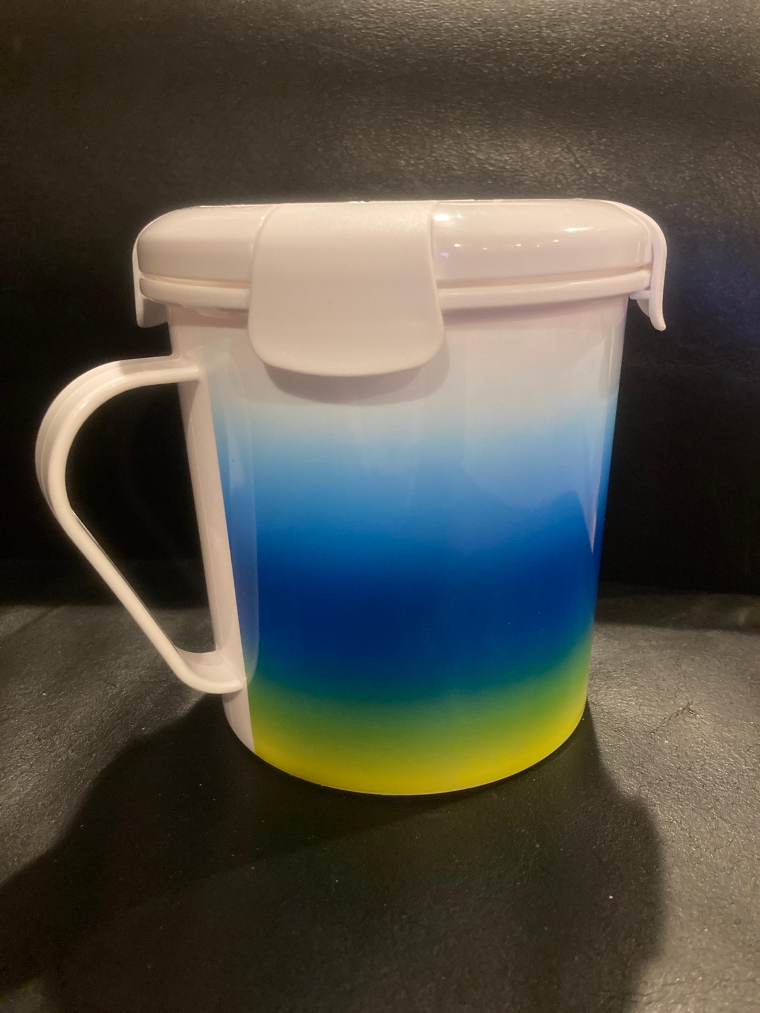 French Bull Blue Ombré soup mug new without box