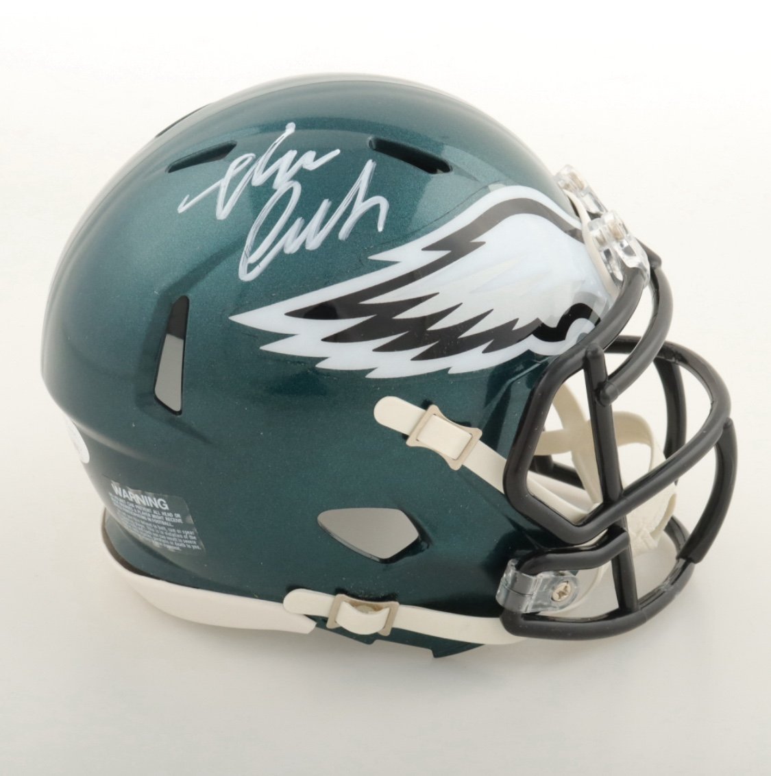 Nolan Smith Philadelphia Eagles Signed Autograph Speed Mini Helmet JSA